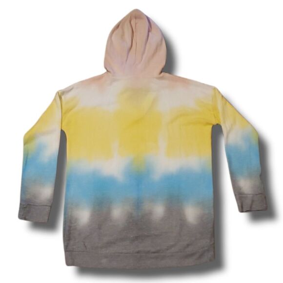 Theo & Spence Womens Pastel Tie Dye Hooded Drawstring Sweatshirt Size Small NWOT - Picture 2 of 4